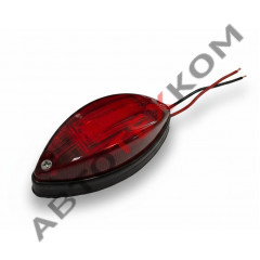 Фонарь габаритный 1069.3731-П (12/24В) LED красный (с проводом) ан.ГФ-2