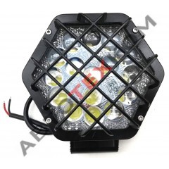 Фара противотуманная AE48H-16LED-LENS-HC  (48W) LED 16 диодов (5D ЛИНЗА) с решеткой
