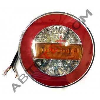 Фонарь задний круглый YP-158-12 (12В) LED 4 функции