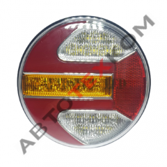 Фонарь задний T23 (24В) LED круглый + Неон