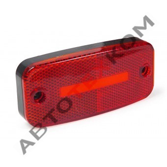 Фонарь габаритный 158-02 (24В) LED красный (с неоновым светом) одна полоса