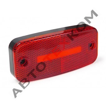 Фонарь габаритный 159-02 (24В) LED красный (с неоновым светом) две полосы