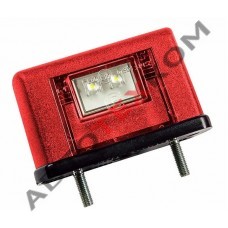 Фонарь освещения номерного знака ОНЗ-210-04 (12/24) 5LED красный (провод) ан.ЕС-10 Фонарь освещения номерного знака ОНЗ-210-04 (12/24) 5LED красный (провод) ан.ЕС-10