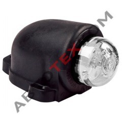 Фонарь габаритный ГФ 3.19 LED-01 (12/24В) белый (козырек)