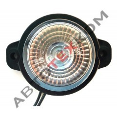 Фонарь габаритный АГ 6 (12/24В) LED белый (плоское стекло) ан.S-034