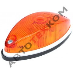 Фонарь габаритный боковой ГФ-2 (б/л) желтый (лодочка) ан.022.3722-02