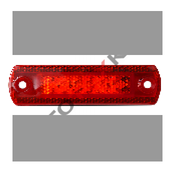 Фонарь контурный 162-02-LED-N (24В) красный 10LED NEON ан.YP-78