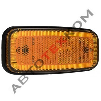 Фонарь габаритный 156-00 (24В) желтый LED 24 диода (ан. FT-075 Z LED)