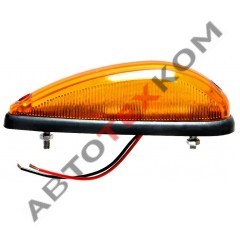 Фонарь автопоезда S-014 (24В) LED 3 диода (желтый) капля