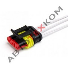 Разъём гнездовой 3-х конт. 22152087A (овальный) superseal