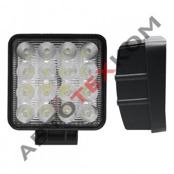 Фара противотуманная G0001-55 (48W) LED 16 диодов, квадрат. 55мм Фара противотуманная G0001-55 (48W) LED 16 диодов, квадрат. 55мм